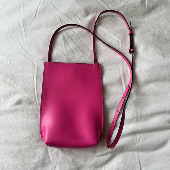 Ganni Pink Banner Crossbody Bag - Picture 2 of 5